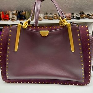 Coach Dreamer 36 Rivet Burgundy Purse